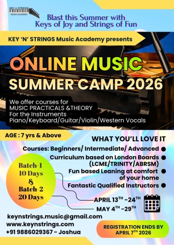 Summer Music Camp 2026 Official Poster